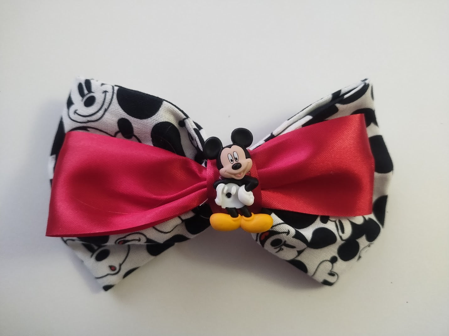 Mickey Mouse Hair Bow - Handmade