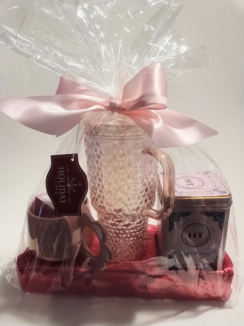 Tea Time Gift Set  - Cherry Blossom Flavor - Self Care, Thinking of You, Get Well, Sympathy, Special Occasion Gift